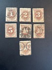 Us Scott   J 1-7 Postage Dues  2024 Scott Catalogue Value  340 00
