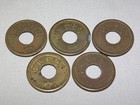 Vintage Old Store 5 Good For 5 Cents In Trade  Brass Tokens