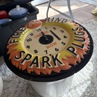 Vintage 60   s Ac Fire Ring Spark Plugs Advertising Lighted Vacuform Plastic Clock