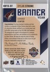 2016-17 Sp Game Used Banner Year Draft 2015 Dylan Strome  bd15-st Rookie Auto Rc