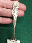 Art Nouveau Mermaid Handle Handpainted Caviar Spoon Clam Shell Us Sterling Co
