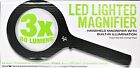 Handheld Led Lighted Magnifier  3x Magnification With Bright  Even Light  