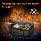 Sentrysafe 1200 Fire-resistant Box Safe With Key Lock 0 18 Cu  Ft   Black