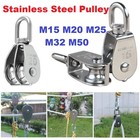 Stainless Steel Swivel Heavy Duty Single Double Pulley Block Wire Rope Pulley