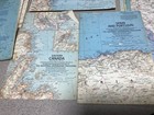 Vintage National Geographic Us Maps Lot Of Nine  All From 1960s