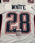 James White New England Patriots Autographed Inscrib 3x Sb Champ Xl Jersey-jsa