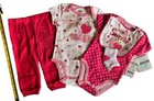 Baby infant Girl 3 6 Mths  Quiltex New 5-pc  Set Pink Polka Dot And Strawberries