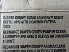 4 Pack Diaper Genie Clean Laundry Scent Bags Disposal Pail Round System Refills