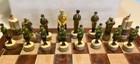 Usa Vs Germany Ww2 Handcrafted Chess Set   No Board  