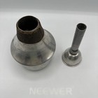 Trumpet Melo Mute Adjustable Harmon Style Metal Two Piece Vintage