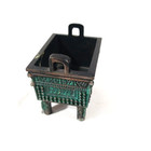 Mini Chinese Bronze Incense Burner Censer Ding Dollhouse Planter Figurine