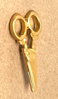 Nice Bright Gold 3d Pair Of Scissors Metal Realistic 1 3 8    Bm Jhb Sewing Button