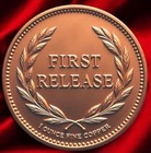 Erotica 1 Oz  999 Spicy Copper Medal 1st Release In Capsule