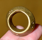 Antique Ethiopian Handmade Ethnic Brass Tribal Ring Ethiopia  Africa Ring Size 5
