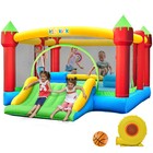 Commercial Inflatable Bounce House With Slide   Blower Kids Large Bouncer Castle