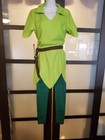 Peter Pan Costume Custom Made Cosplay Tunic Hat Belt Sheath Dagger Shoe Covers
