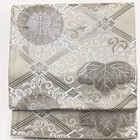 7006  Japanese Vintage Fukuro Obi Belt Kimono Fabric Silk Traditional Silver