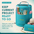 Crochet Bag Organizer   Yarn Storage Bag  Knitting Bag And Yarn Holder With Remo