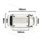 38-51mm Universal Motorcycle Exhaust Mufflers Pipe Carbon Tips For Yamaha Suzuki