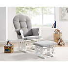 Glider Chair   Ottoman Cushion Set Nursery Rocking Baby Nursing Rocker Seat Us
