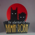 The Adventures Of Batman   Robin 3d Printed Logo Sign   Shelf Art Comic Decor