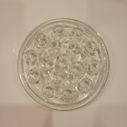 Vintage Clear Glass 5  Flower Frog  16 Hole