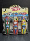 Vintage Japan Sealed Tin Toy Race Car Pack Of 3  Made In Japan Nos
