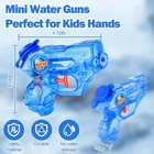 Mini Water Gun For Kids Toddler- 4 Pack Small 4-pack  Blue Green Pink Orange 