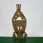 Wainberg Israel Vintage Brass metal Judaica Hanukkah Menorah