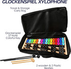 Glockenspiel Xylophone   Full Size Glockenspiel Xylophone 27 Note Colorful Metal