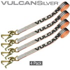 Vulcan Car Tie Down Replacement Strap  Frame Hook Cluster  4 Pack  3300 Lbs Swl