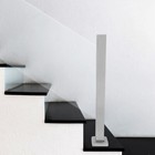 For Balcony Deck Stairs Without Glass Drilling Glass Railing End Post Balustrade