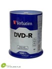 Verbatim Blank 16x Dvd-r Dvdr 4 7gb Branded Logo 100pk Spindle Recordable Disc