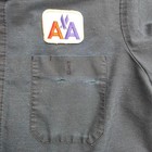 Vintage American Airlines Wearguard Workwear Shirt Navy Blue Distressed Large