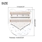 17 Keys Thumb Piano transparent Star Bear Portable Finger Piano With Carry Box