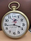 Rare Vintage 1992 Anheuser Busch Pocket Watch Hanging Clock Budweiser Plastic