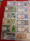 18 Middle East Paper Money Uncirculated  Crisp Different Years Free Shipping