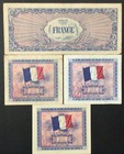1944 France Military Paper Money - Set Of 4 Banknotes 