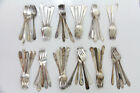 58x Salad Forks Flatware No Mono Silverplate Lot Vintage Craft Reuse Repurpose
