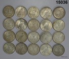 1921 Morgan   Peace Silver Dollars 20 Coin Roll  Vf-au   15036