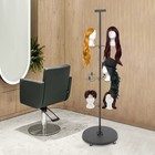 12-head Wig Holder Black Wig Head Stand Wig Display  Storage Rack 19 69 70 08in