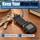 Watch Keyring Adapter 8 Pack     Compatible With Casio F91w  Black
