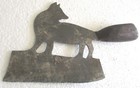 Antique Old Vintage Butchers Fox Cleaver Meat Knife Detailed