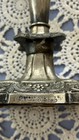 Antique Silver-plated Victorian Style 3 Arm Candelabra 9 1 2  Candle Holder