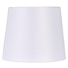 9 Inch White Fabric Drum Lamp Shade Modern Minimalist With Spider Fitter New