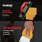 Goldblatt 4 x12  Grout Float 3 Pack Sponges Floor Tile Grout Tools Molded Rubber