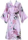 New Floral Silk Satin Kimono Robe Dressing Gown Wedding Babydoll Nightwear