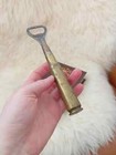 Brass Danish Royal Coat Of Arms Military Rifle Bullet Casing Cartridge Opener