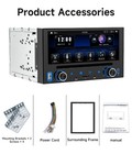 6 86  Double 2 Din Car Stereo Radio Cd Dvd Player Apple Carplay Usb Bluetooth Fm