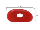 Soft Silicone Pottery Rib  shape 0  - Ceramic Clay Sculpting Tool   2 Pack